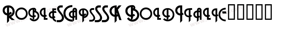 RobleSCapsSSK BoldItalic字体转换